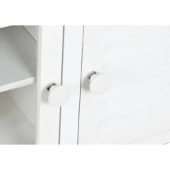 TV møbel - Middelhavet - MDF - Fyr - 120 cm - 3 døre - Hvid/Naturlig Natur, vit