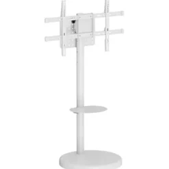 TV stativ - EWENT - EW1550 - 2,18 m (86") - Vipbar - På hjul - Hvid