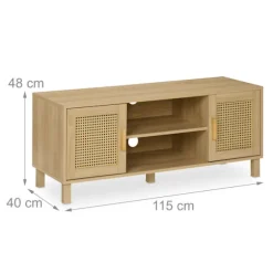 TV stativ i rattan design