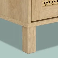 TV stativ i rattan design