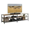 TV-bord med 4 rum, trælook finish