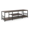TV-bord til 65-tommer TV, industriel stil, metalramme