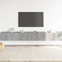 TV-møbel - 3-delt sæt Maison Exclusive - Sonoma grå - Vægmonteret - Ingeniørtræ Sonoma grå