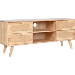 TV-møbel - DKD HOME DECOR - Multifarvet - Metal og gummitræ - 120x30x48 cm - Moderne design mångfärgad