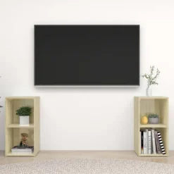 TV-møbel - Eksklusivt hjem - Sonoma eg - Ingeniørtræ - 72 x 35 x 36,5 cm Sonoma ek