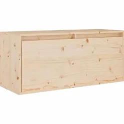 TV-møbel - Eksklusivt hjem - Massivt fyrretræ - Hængende - Sæt med 4 dele (2x80x30x35, 2x30x30x60)