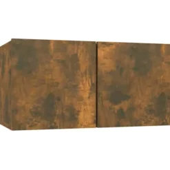 TV-møbel - Eksklusivt hjem - Røget eg - 60x30x30 cm - Væghængt, ingeniørtræ Rökt ek