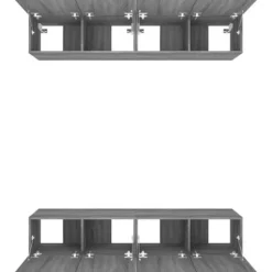 TV-møbel - Eksklusivt hjem - Sonoma grå - Ingeniørtræ - 80 x 30 x 30 cm sonoma grå