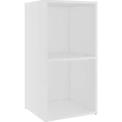 TV-møbel - Eksklusivt hjem - Mat hvid - Ingeniørtræ - 72 x 35 x 36,5 cm Matt vit