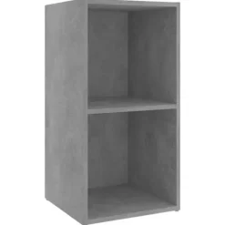 TV-møbel - Eksklusivt hjem - 2 dele - Betongrå - 72 x 35 x 36,5 cm Betonggrå