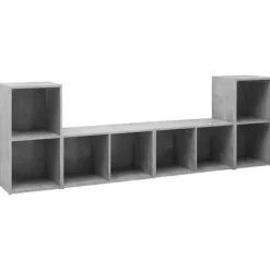 TV-møbel - Eksklusivt hjem - Betongrå - Ingeniørtræ - 72 x 35 x 36,5 cm Betonggrå