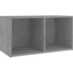 TV-møbel - Eksklusivt hjem - Betongrå - Ingeniørtræ - 72 x 35 x 36,5 cm Betonggrå