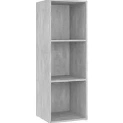 TV-møbel - Eksklusivt hjem - Betongrå - Ingeniørtræ - 107 x 35 x 37 cm Betonggrå