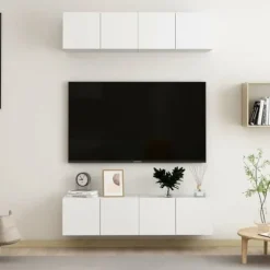 TV-møbel - Eksklusivt Hus - Hvid - Spånplade - 60 x 30 x 30 cm Vit