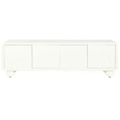 TV-møbel i MDF-træ DKD Home Decor 160x37x50 cm Vit