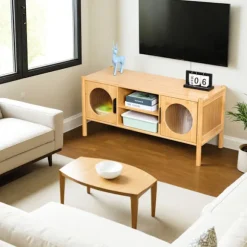 TV-møbel med 2 døre, kabelstyring