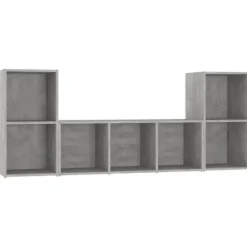 TV-møbel sæt - Maison Exclusive - 3 dele - Beton grå - Ingeniørtræ Betonggrå