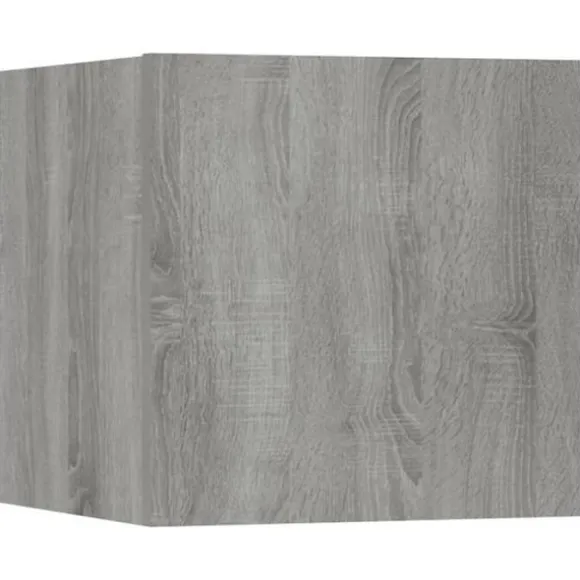 TV-møbel sæt - Maison Exclusive - 8 stk Sonoma grå - Væghængt design - Ingeniørtræ sonoma grå