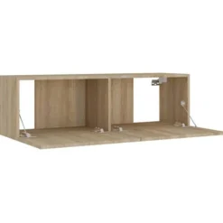 TV-møbel sæt 8 stk - Maison Exclusive - Sonoma eg - Væghængt design - Ingeniørtræ Sonoma ek