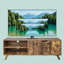 TV-skab, 6 rum, passer til tv'er op til 60 tommer