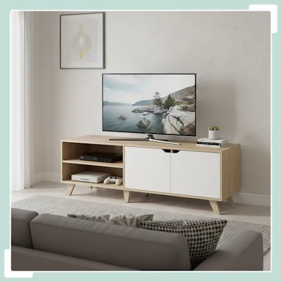 TV-skab, 6 rum, passer til tv'er op til 60 tommer