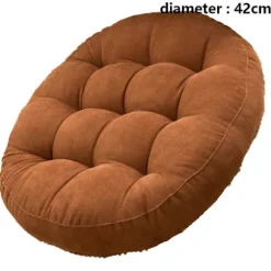 Tyk rund tatami måtte polstring, polstring, Papasan ensfarvet fodskammel