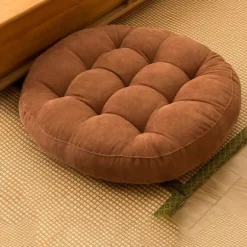 Tyk rund tatami måtte polstring, polstring, Papasan ensfarvet fodskammel