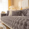 Tykke Kanin Plys Sofa Betræk 1 2 3 Sæders, Skridsikker Sofa Betræk, Sjove Fuzzy Sofa Betræk, Varmt Fløjl Sofa Pude Betræk (70x120cm)