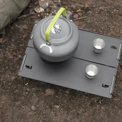 Udendørs Campingbord i Aluminium, Bærbar Mini Grillbord, Kaffebord, Super Let Campingbord