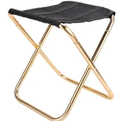 Udendørs letvægts aluminiumslegering foldbar skammel Bærbar mini fiskecampingstole