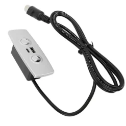 Udskiftningscontroller til lænestol, 2 knapper, 5 ben, USB Type C, Elektrisk løftestol, Sofa, Håndbetjeningskontakt