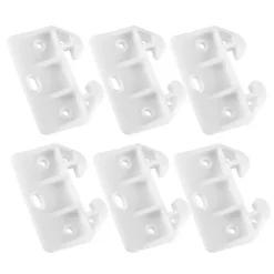 Udskiftningsdele til kommodeskuffer Nem installation Simple hvide plastik skuffeguider 6 stk.