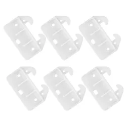 Udskiftningsdele til kommodeskuffer Nem installation Simple hvide plastik skuffeguider 6 stk.
