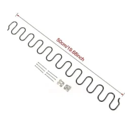 Udskiftningsfjedre til sofastole, møbelfjeder med clips, 45 cm 50 cm 60 cm 65 cm 70 cm lang Ressort Hardware-DYDZ