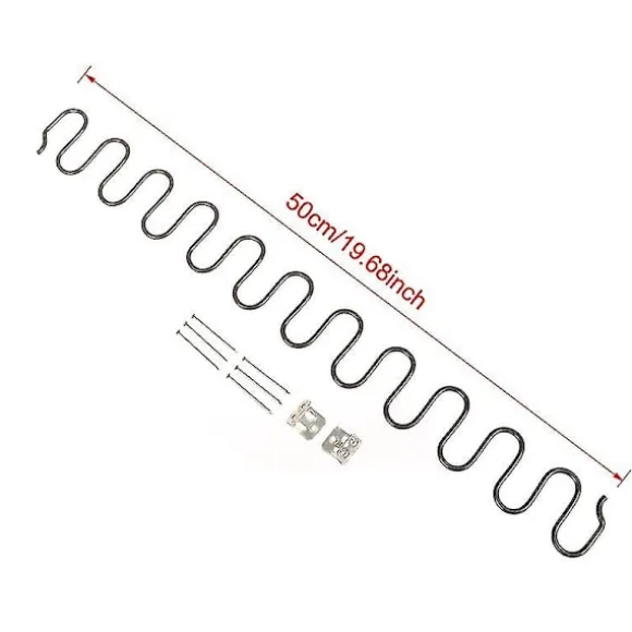 Udskiftningsfjedre til sofastole, møbelfjeder med clips, 45 cm 50 cm 60 cm 65 cm 70 cm lang Ressort Hardware-DYDZ