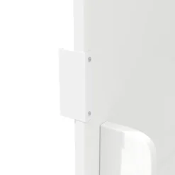 Udtrækkelig køkkenø med træstruktur og hjul | Køkkenvogn 130x45(75)x92cm | Med krydderihylde, håndklædeholder og 3 låger | Hvid/Sort White