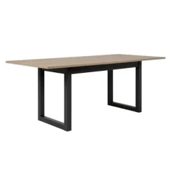 Udtrækkeligt spisebord - Sonoma eg og antracit indretning - 160-200 cm - DENVER ek trä / antracit