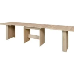 Udtrækkeligt spisebord til 6 til 12 personer moderne stil Sonoma eg indretning - SPISNING - L 140-273 x B 90 cm Sonoma ekdekor