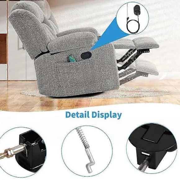 Universal Recliner Håndtag Udskiftningsdele Håndtag Kabeltræk, Metal Sofa Lås Udgivelse Træk Passer til Ashley Sofa Stol