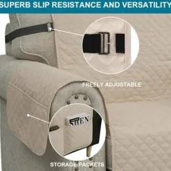 Universelt betræk til 3-personers sofa - Kæledyrsvenlig måtte - Minimalistisk - Kæledyrssikker - Moderne design