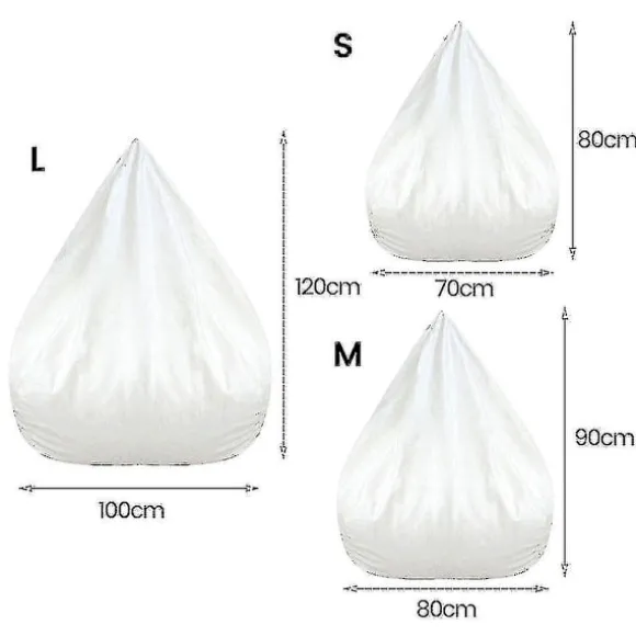 Vandtæt inderforing til Lazy Bean Bag Sofa, uden fyld - Størrelse 100x120 cm (FMY)-X47-