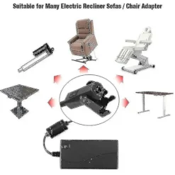 Varm strømforsyning til elektrisk lænestol Sofa Transformer Adapter 29v AC/DC