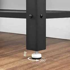 VASAGLE Konsolbord med rustik bordplade og 2 net hylder