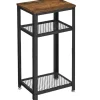 Vasagle vintage sidebord, sidebord med 2 mesh enkel montering