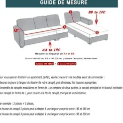 Velour Sofabetræk, Blødt Velour Plys Sofabetræk til Sofa, L Type 2+3 Sæder, Beige