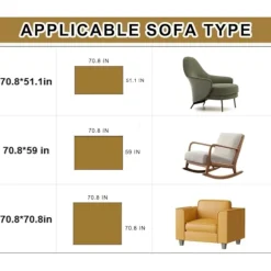 Vendbar Chenille Sofabetræk, Komfortable Chenille Sofabetræk, Universal til alle årstider (Grøn, 180 * 230 cm) Green