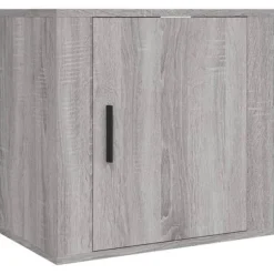 Væghængt natbord - Eksklusivt Hus - Sonoma grå - Flydende - 50x30x47 cm Sonoma grå