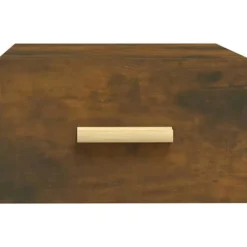 Væghængt natbord - Eksklusivt Hus - Røget eg - 35 x 35 x 20 cm - Sæt af 2 Røget eg
