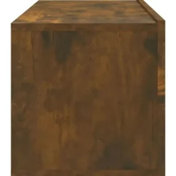 Væghængt TV-møbel - Eksklusiv Hus - 4 stk - røgfyldt eg - 100 x 30 x 30 cm rökt ek