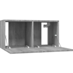 Væghængt TV-møbel - Maison Exclusive - Sonoma grå - Sæt 4 - 60x30x30 cm sonoma grå
